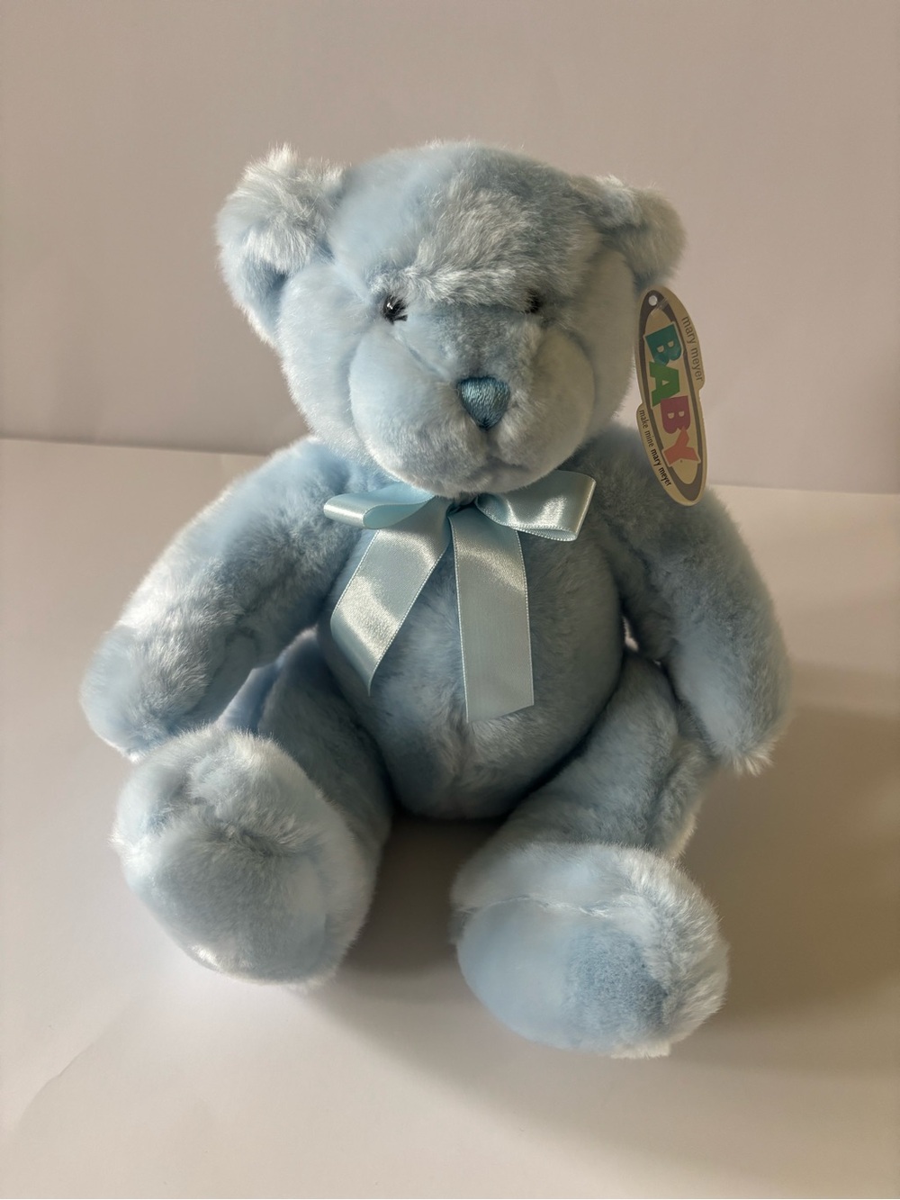 Mary Meyer Musical Precious Bear-Blue Plush Baby Teddy Bear. Tip Toe Teddy NWT